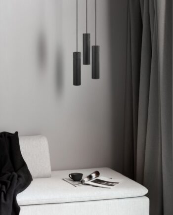 Elegant Sort 5-Spot Pendel til Moderne Belysning