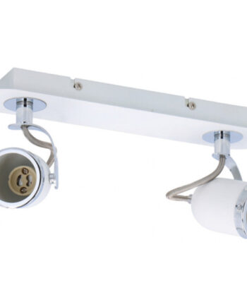 Elegant Hvid Loftlampe med Spot – Moderne Designtilbud