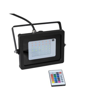 Udensdørs Spot Multifarvet Rgb Med Remote Ip65 Watt - Eurolite 651012526  - 4026397680621