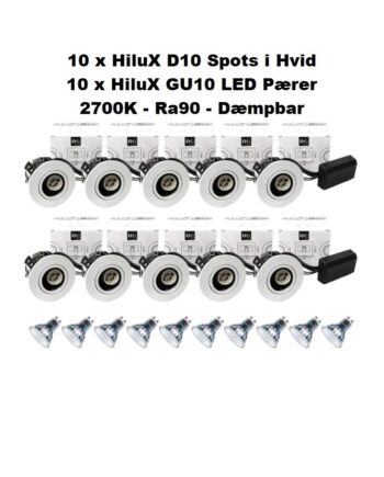 Hvid Hilux D10 Spot Inkl Hilux 2700k Ra90 - Hilux 651012526  - 5740031803847