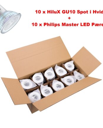 Hvid Hilux D10 Spot Inkl Philips Master Value 2700k - Hilux 651012526  - 5740031803861