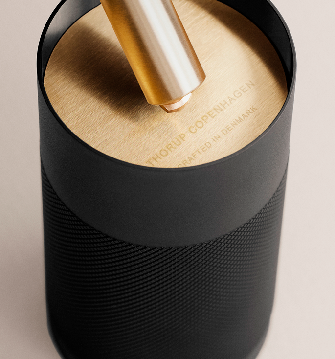 Thorup Copenhagen Patrone Loftskinne Spot Sort Bruneret Messing 120 - 651012526