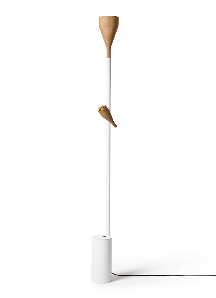 Hvid Timber Floor Spot Uplight Til Base - Hollands Licht 651012526