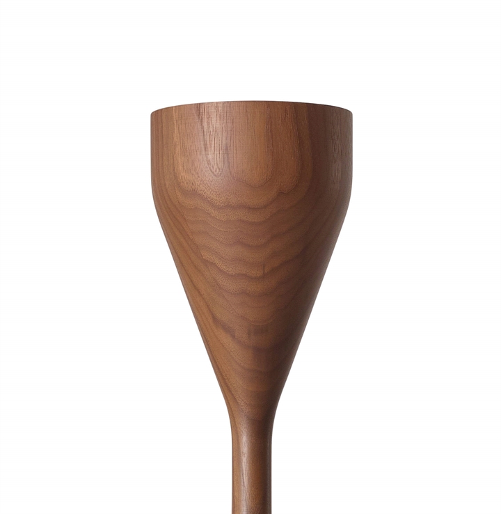 Hvid Timber Floor Spot Uplight Til Base Valnød - Hollands Licht 651012526