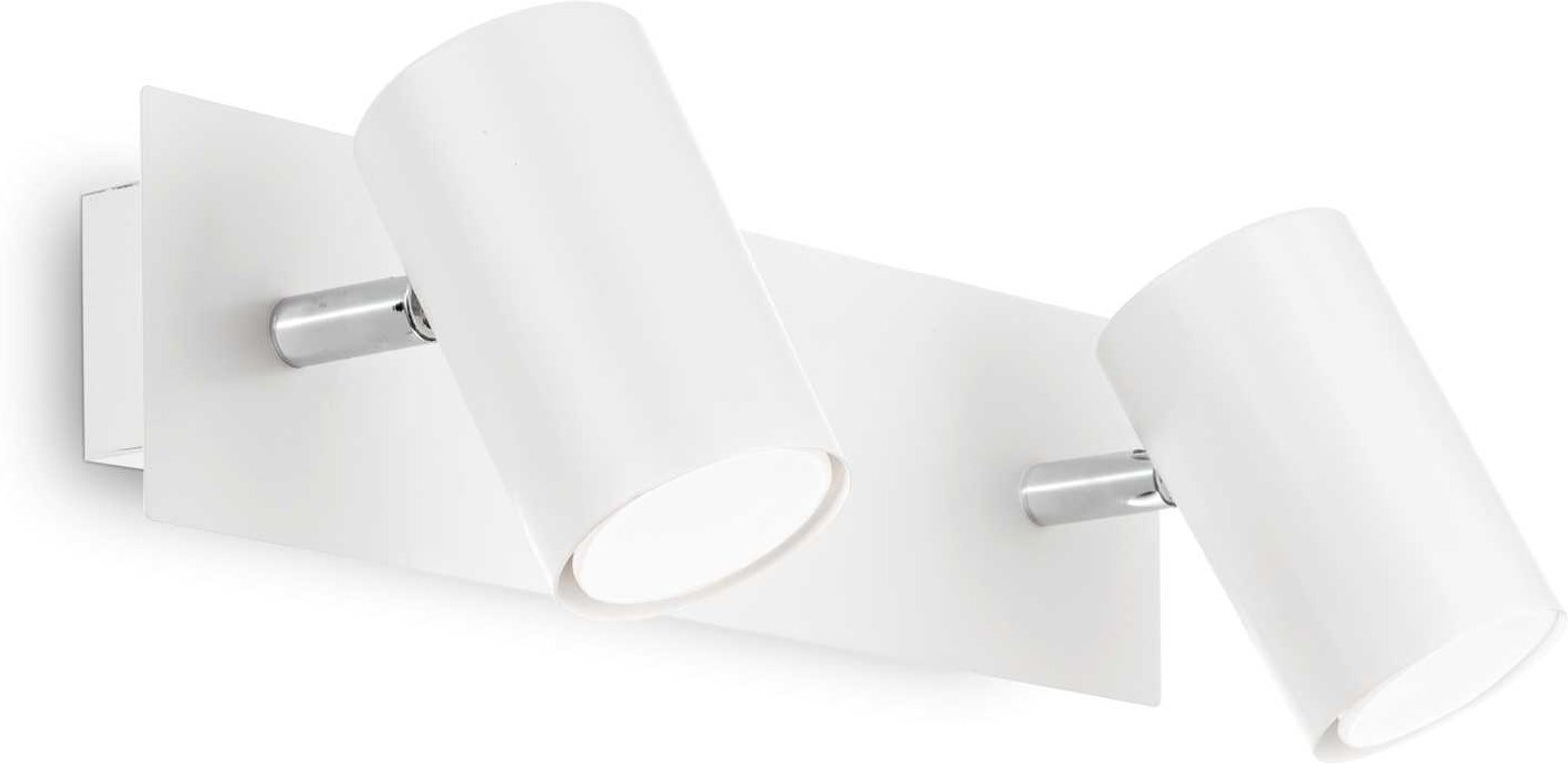 Hvid Væglampe Ideal Lux Spot Metal Indendørs Med Justerbare Diffusorer 2xgu10 50w - Ideal Lux 651012526 - 8021696156736