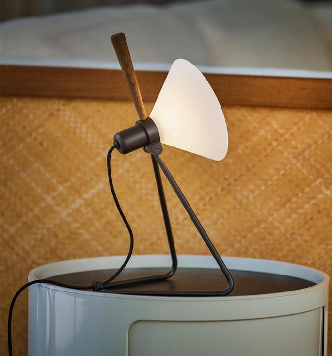 Spot Bordlampe Væglampe Sort Røget - Le Klint 651012526