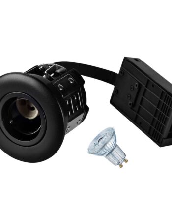 Sort Indbygningsspot Gu10 Outdoor Gu10 Led - Sunflux 651012526  - 5710777034898