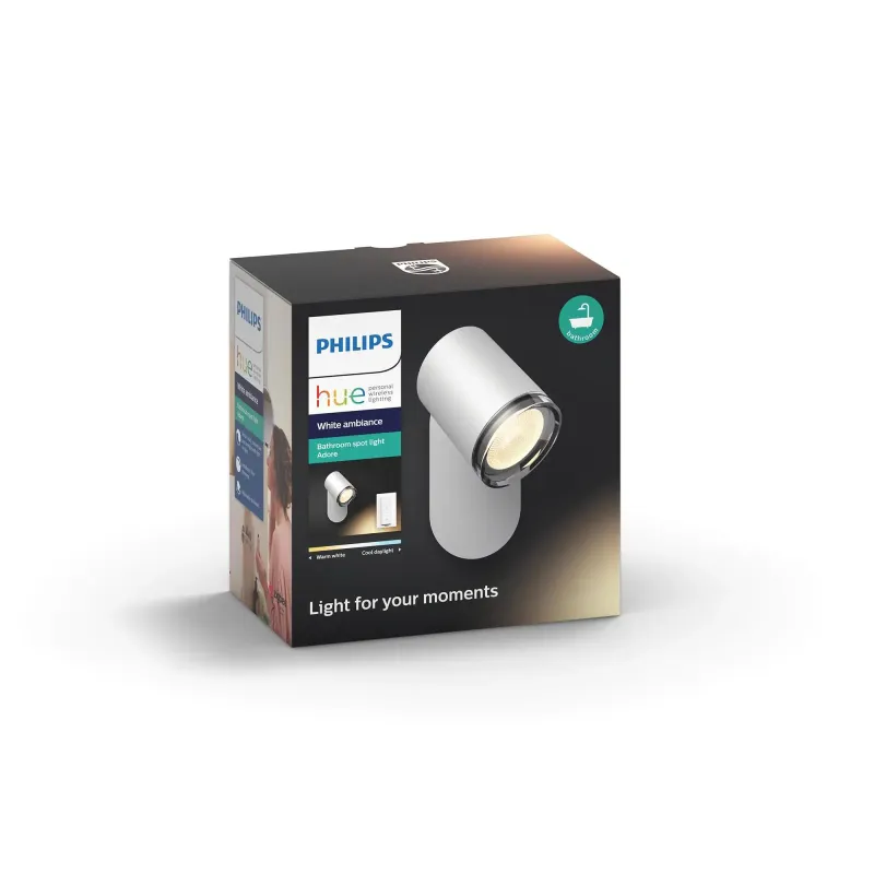 Hvid Philips Hue Adore Hue Enkelt Spot 1x5 230v - Philips Hue 651012526 - 8718696168035